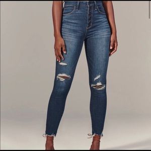 Abercrombie High Rise Super Skinny Ankle Jeans